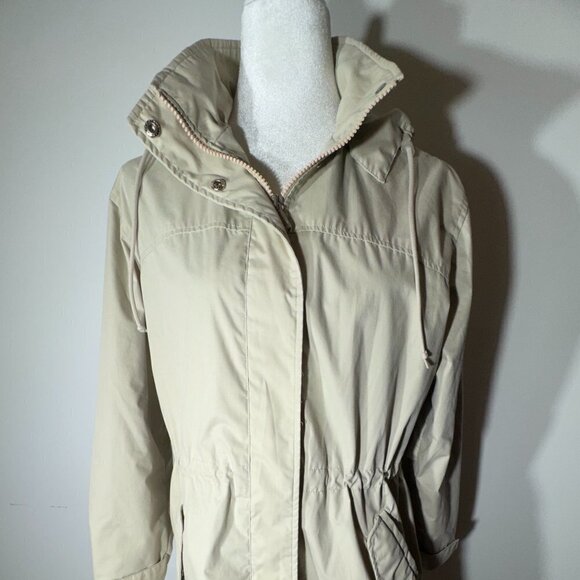 Pacific Trail Tan Hooded Jacket/Raincoat - Size Small - Picture 6 of 9
